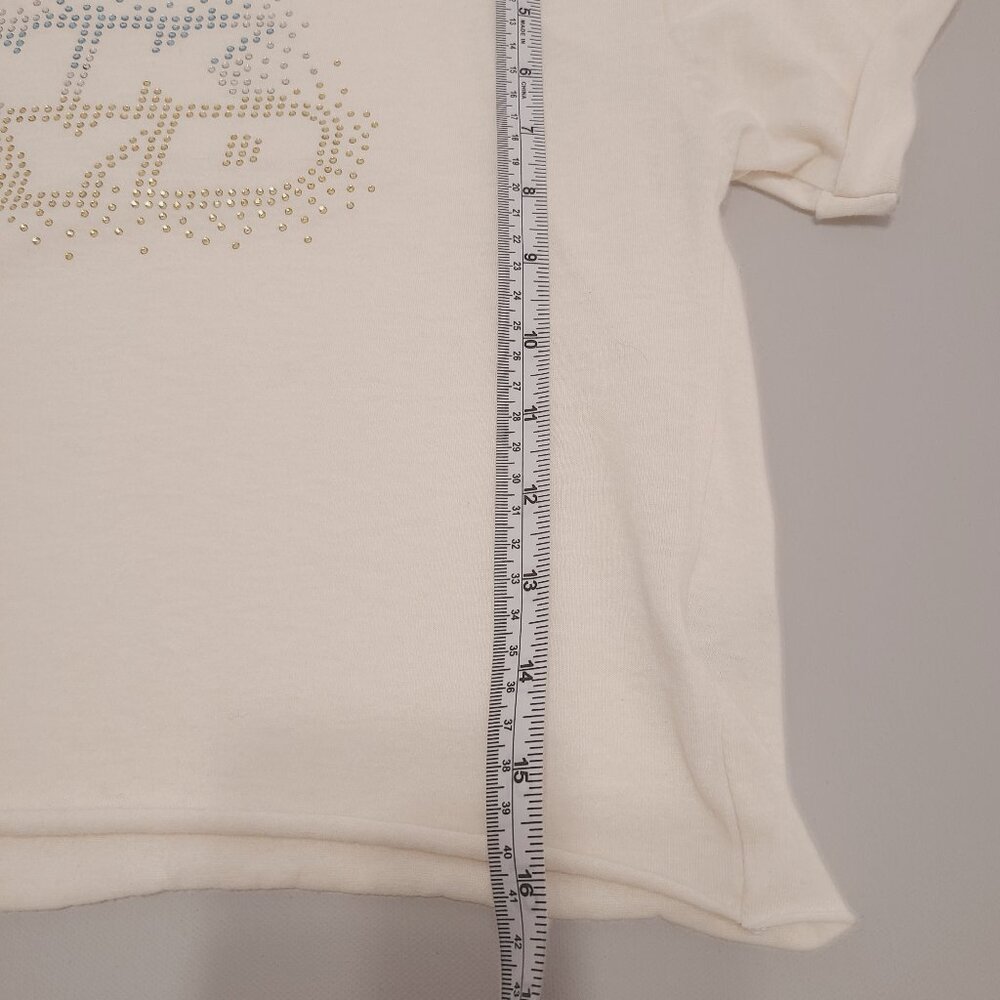 Pink Floyd Cropped Graphic Tee with Rhinestone Logo – Size L - Picture 7 of 8